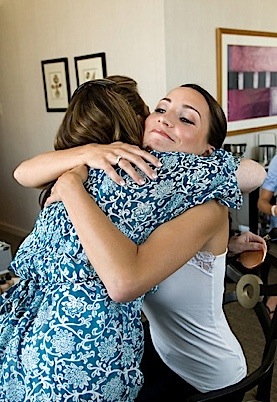 Wedding day makeup application